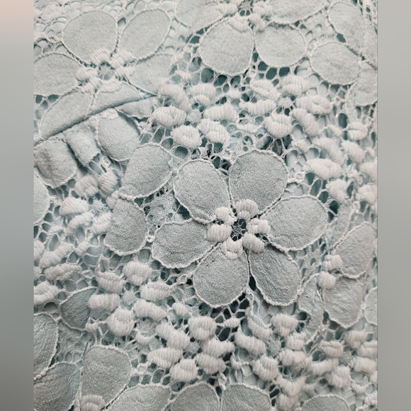 Ann Taylor Loft Blue Lace Mini Dress, Size 8 - Picture 3 of 9